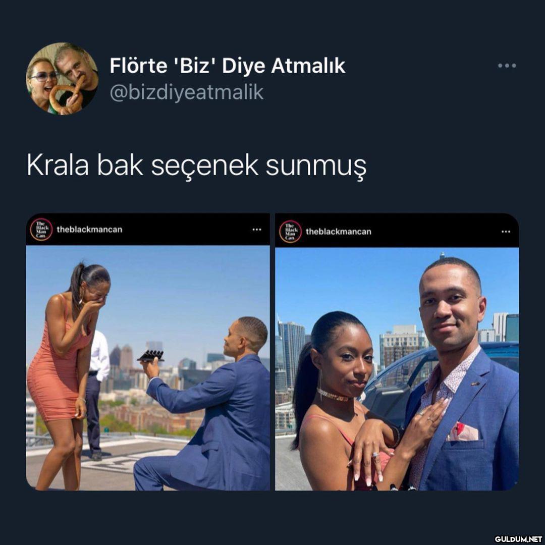 kral hareket  Flörte 'Biz'...