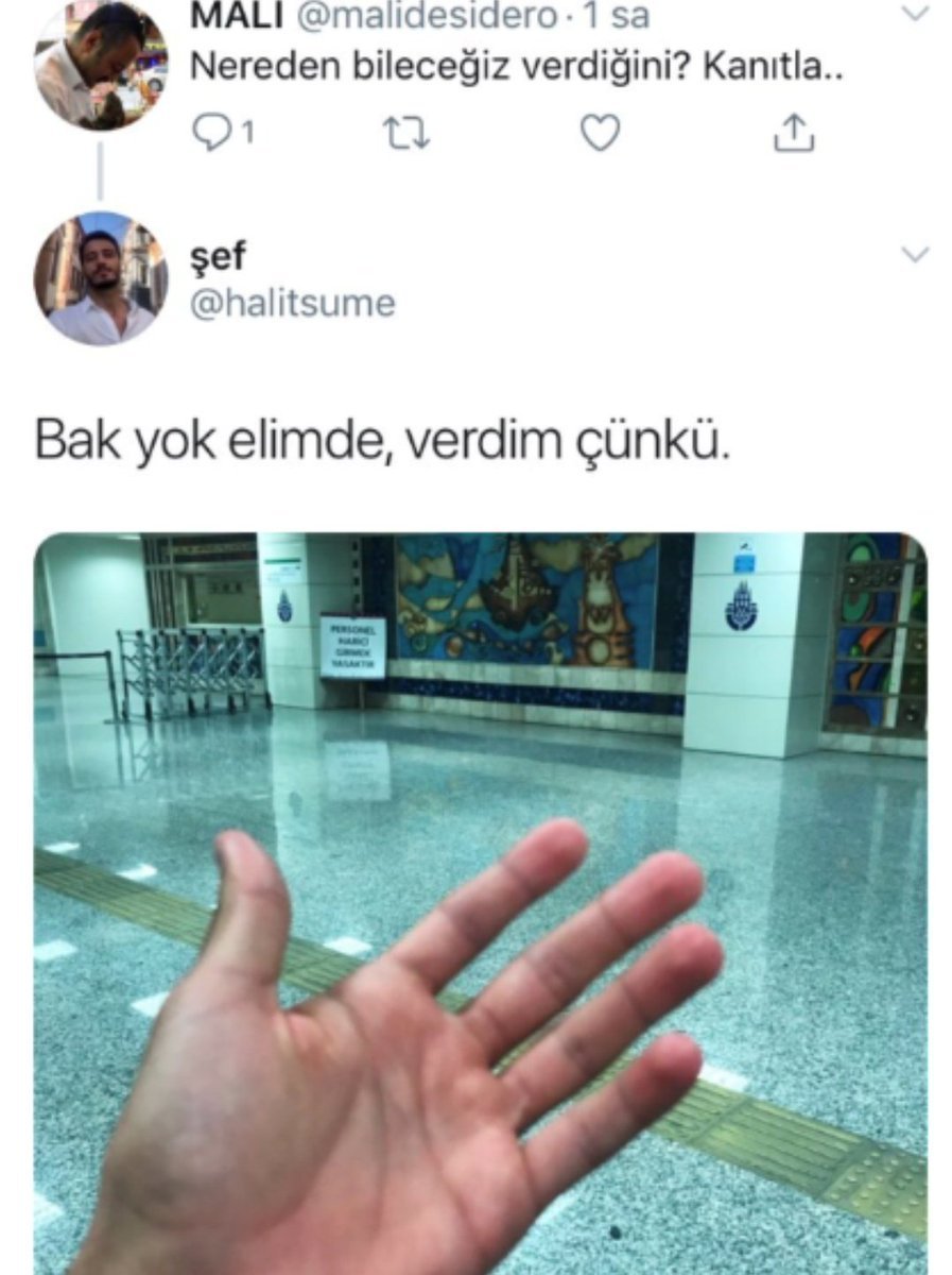 Şahsen ben de inandım   ...