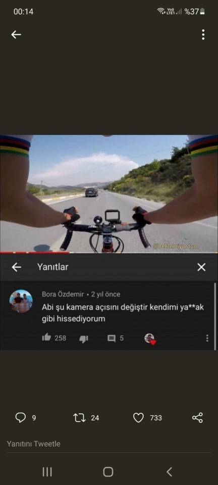 Bisiklet kamerası
Abi şu...