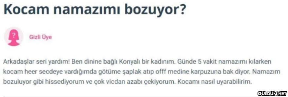 Kocam namazımı bozuyor? A...