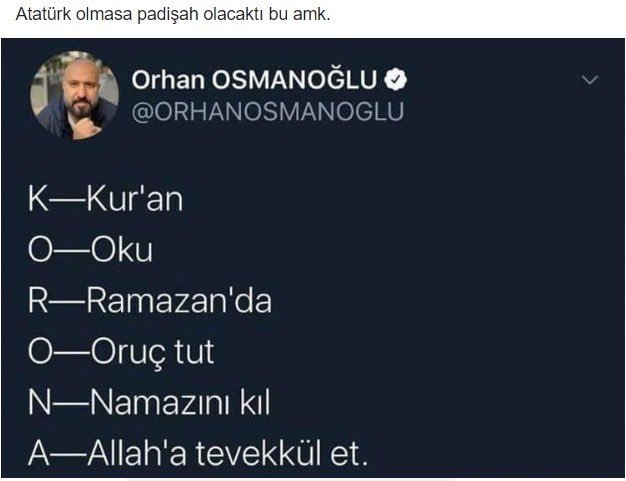 Atatürk olmasa padişah...