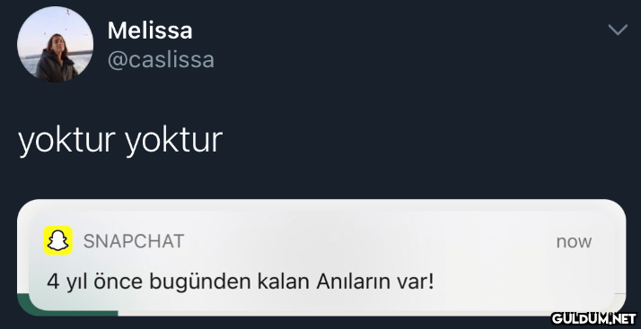 Melissa @caslissa yoktur...