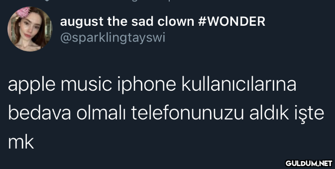 august the sad clown...
