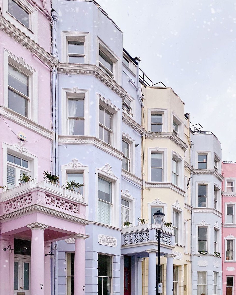 Londra’da pastel renkli...