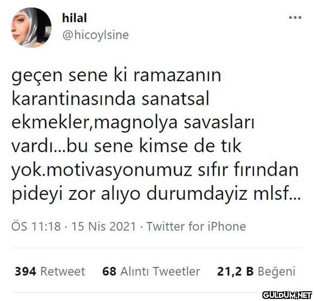 hilal @hicoylsine geçen...