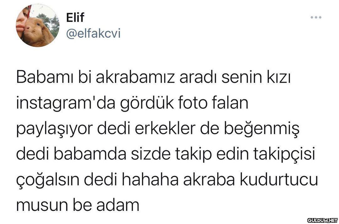 Elif @elfakcvi Babamı bi...