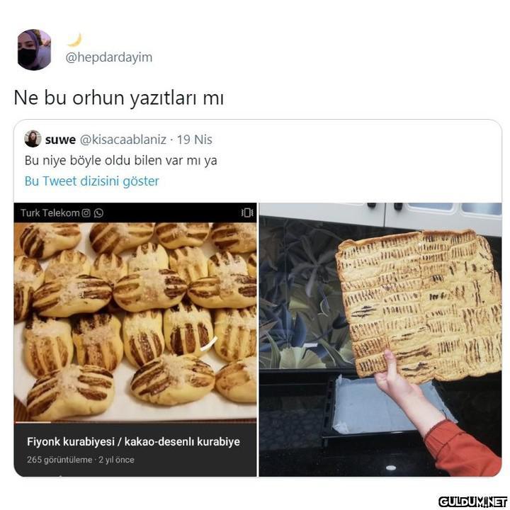 Yaptığı kurabiye ile...