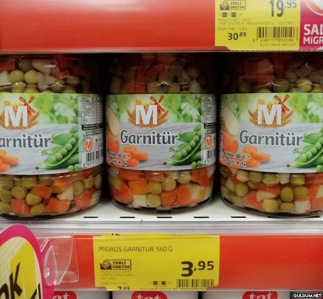 Yani garnitür 20 kuruşmuş...