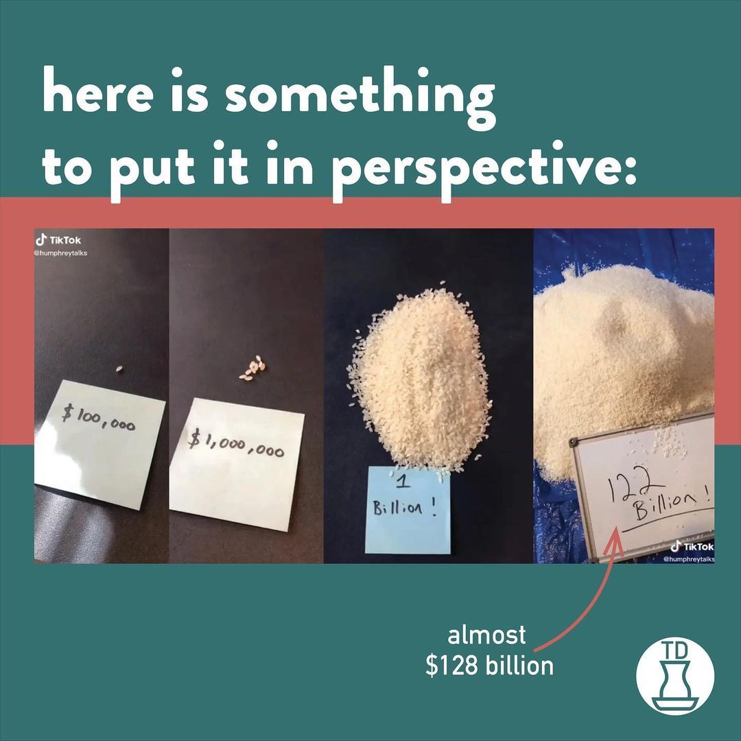 We see news about billions...