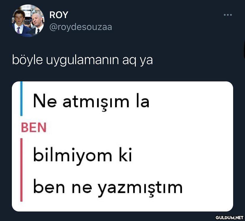 ROY .. @roydesouzaa böyle...