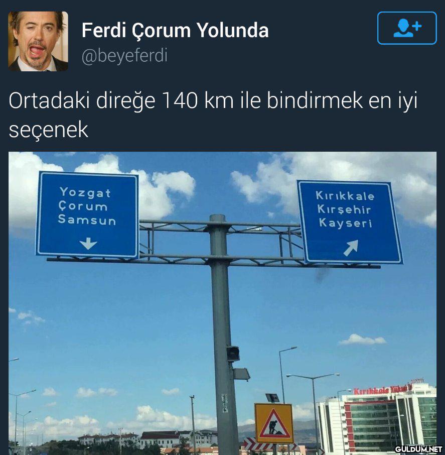 Ferdi Çorum Yolunda...