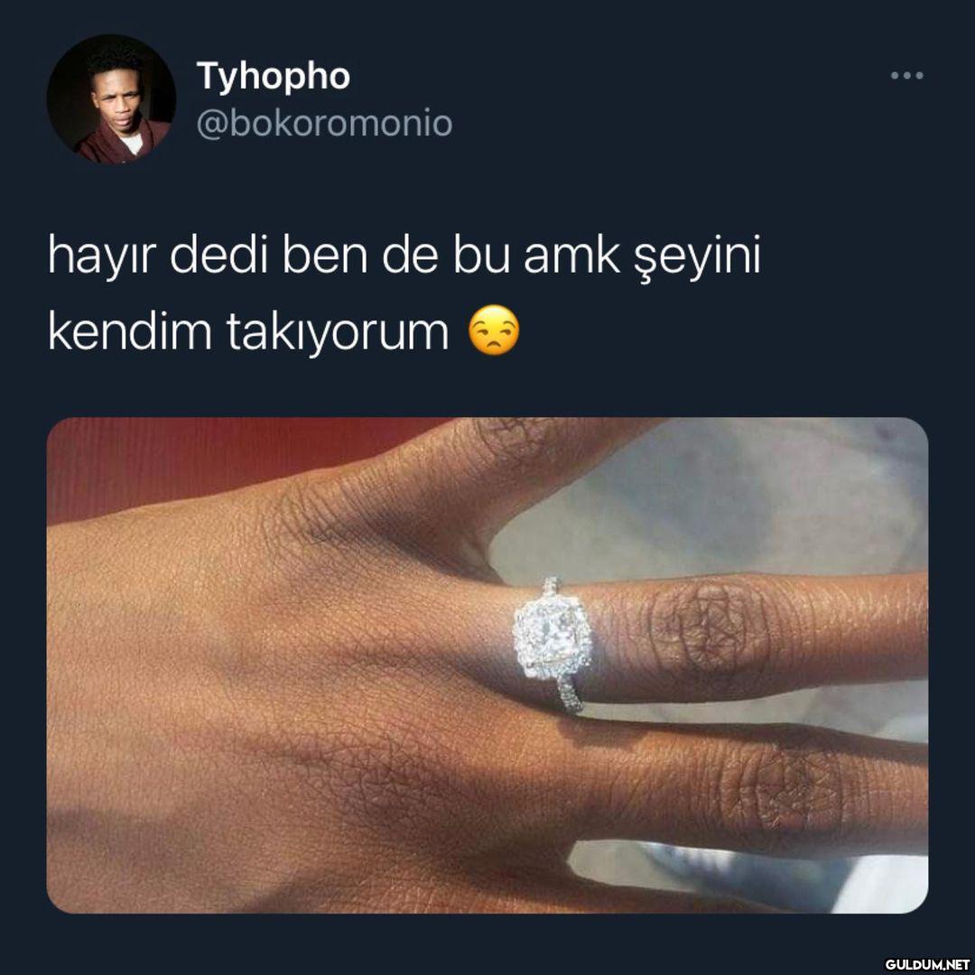 Tyhopho @bokoromonio hayır...