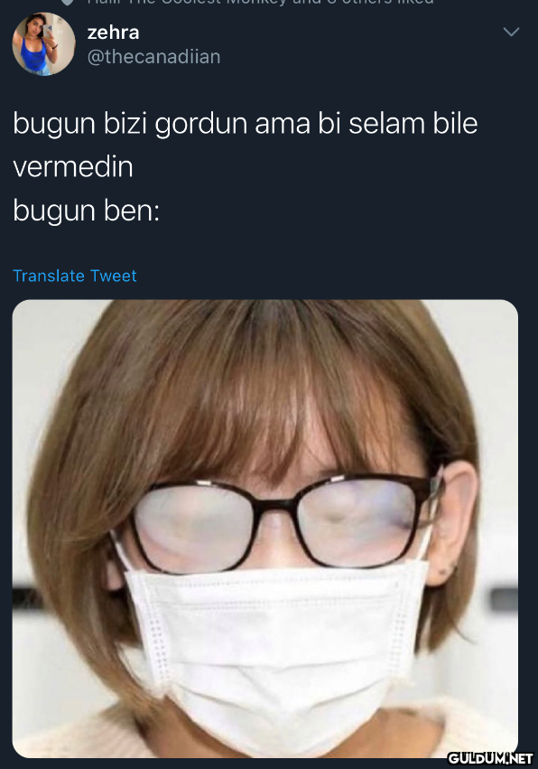 zehra @thecanadiian bugun...