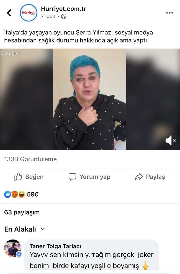 Serra Yılmaz vs Taner Tolga tarlacı