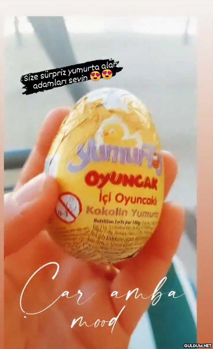 Size sürpriz yumurta alah...