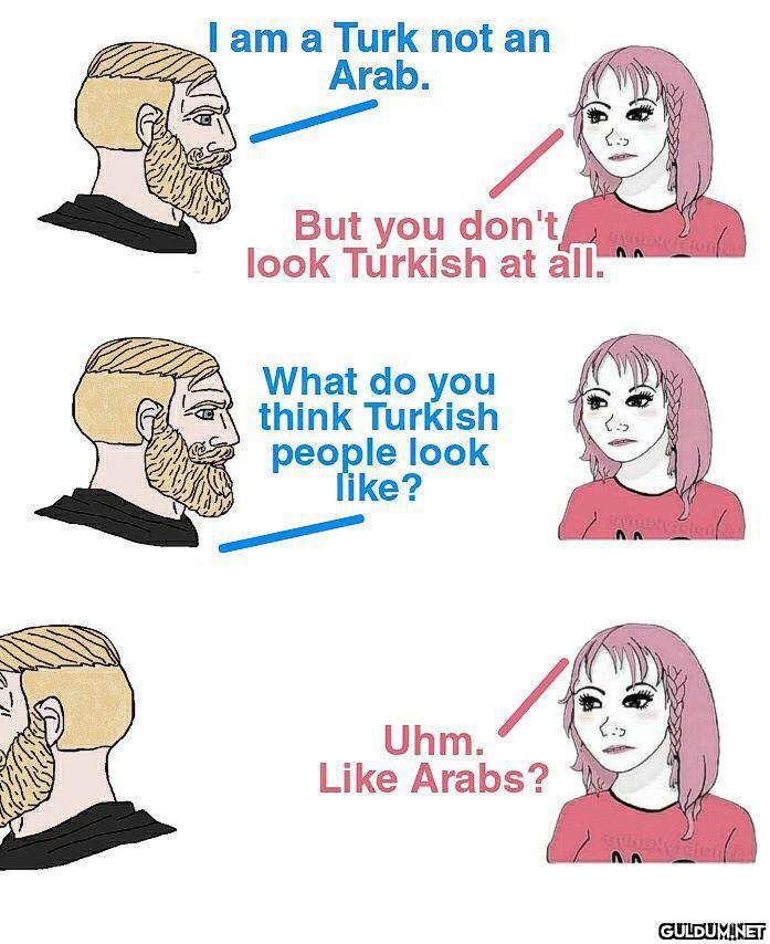 I am a Turk not an Arab....