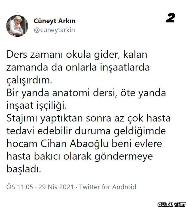 Cüneyt Arkın, tıp...