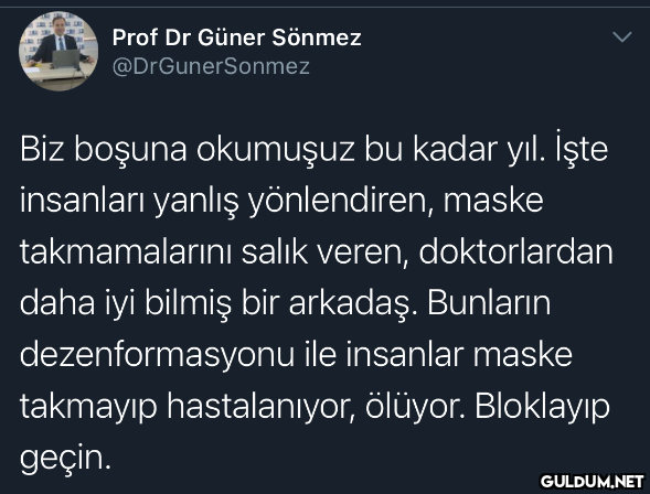 Prof Dr Güner Sönmez...