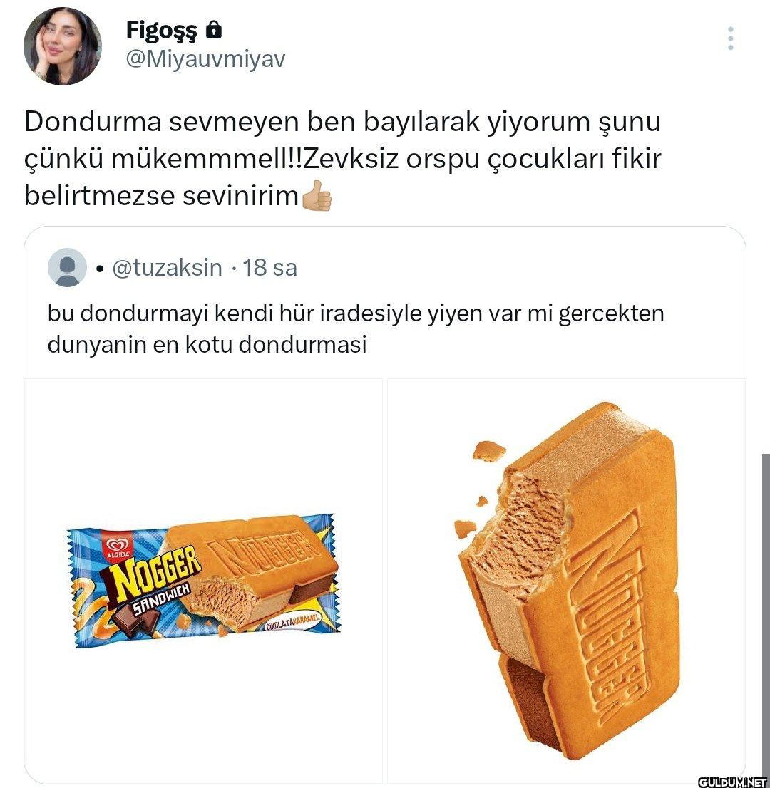 Dondurma sevmeyen ben...