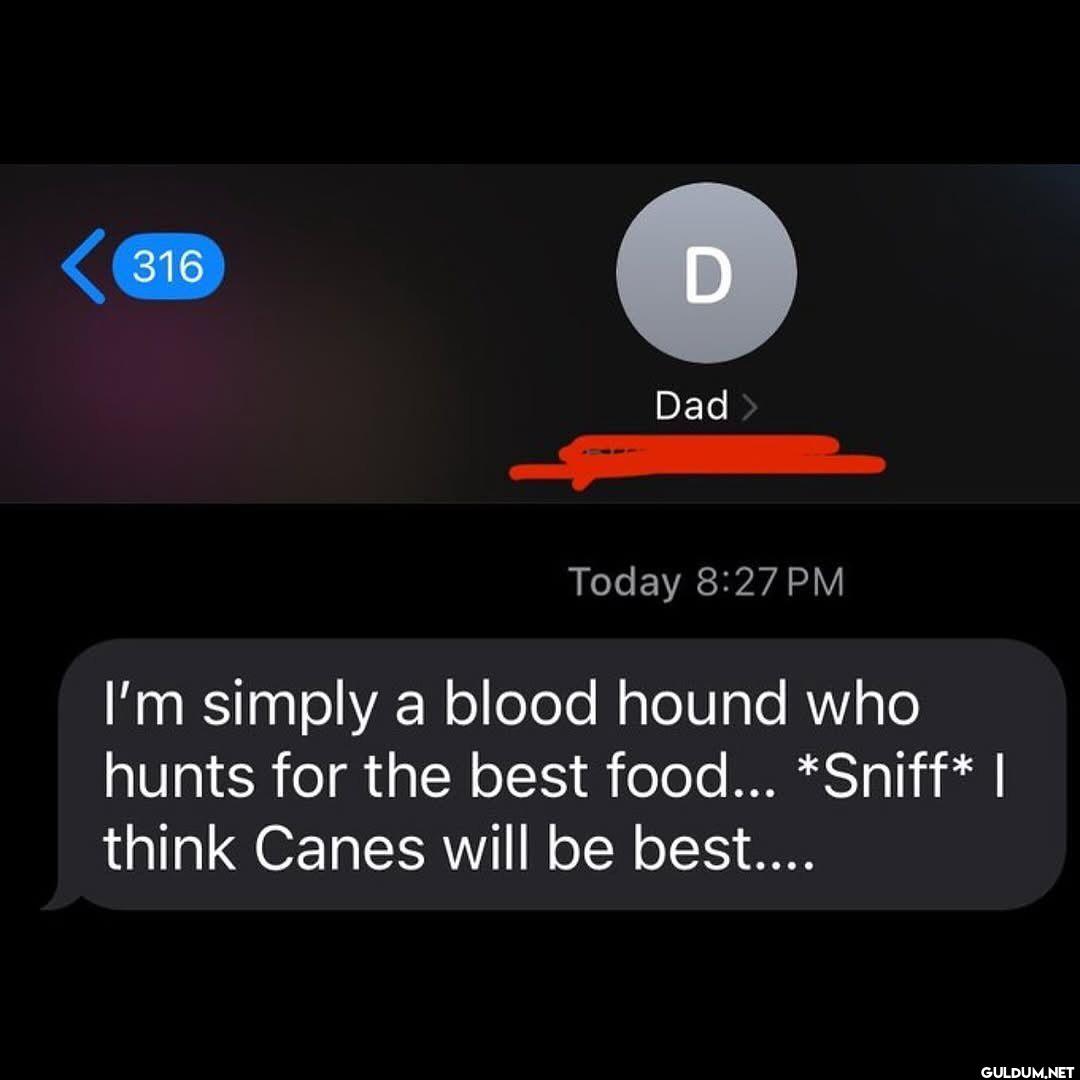 316 D Dad Today I'm simply...