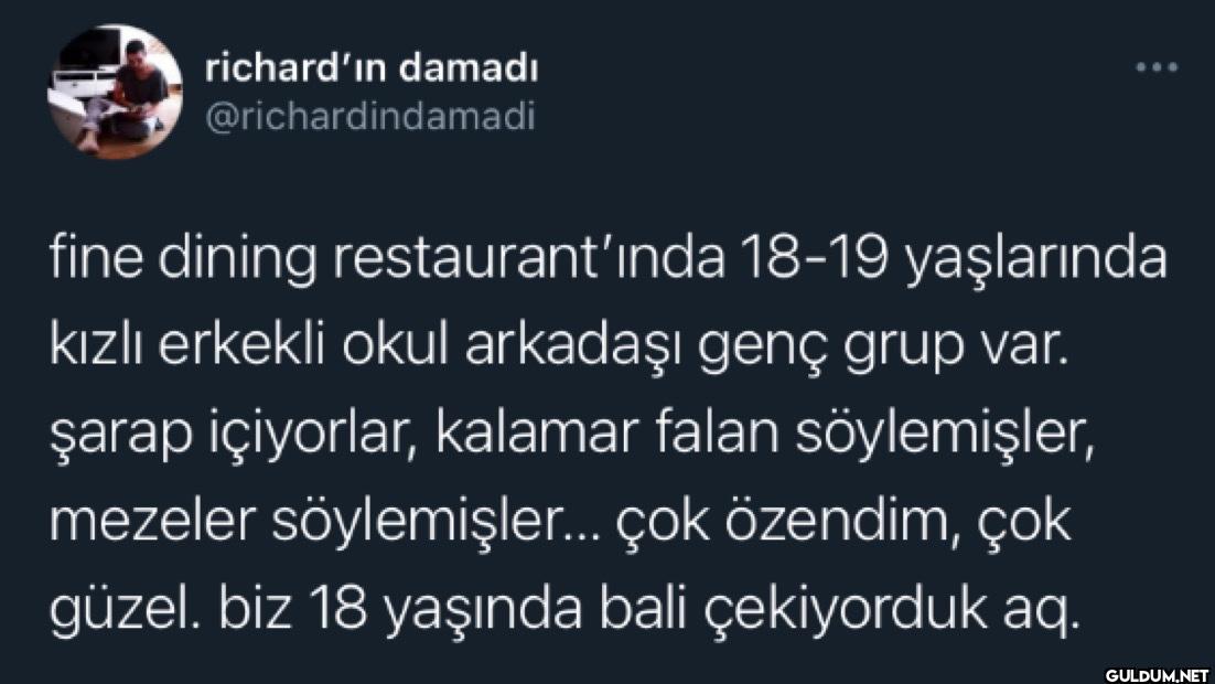 fine dining...