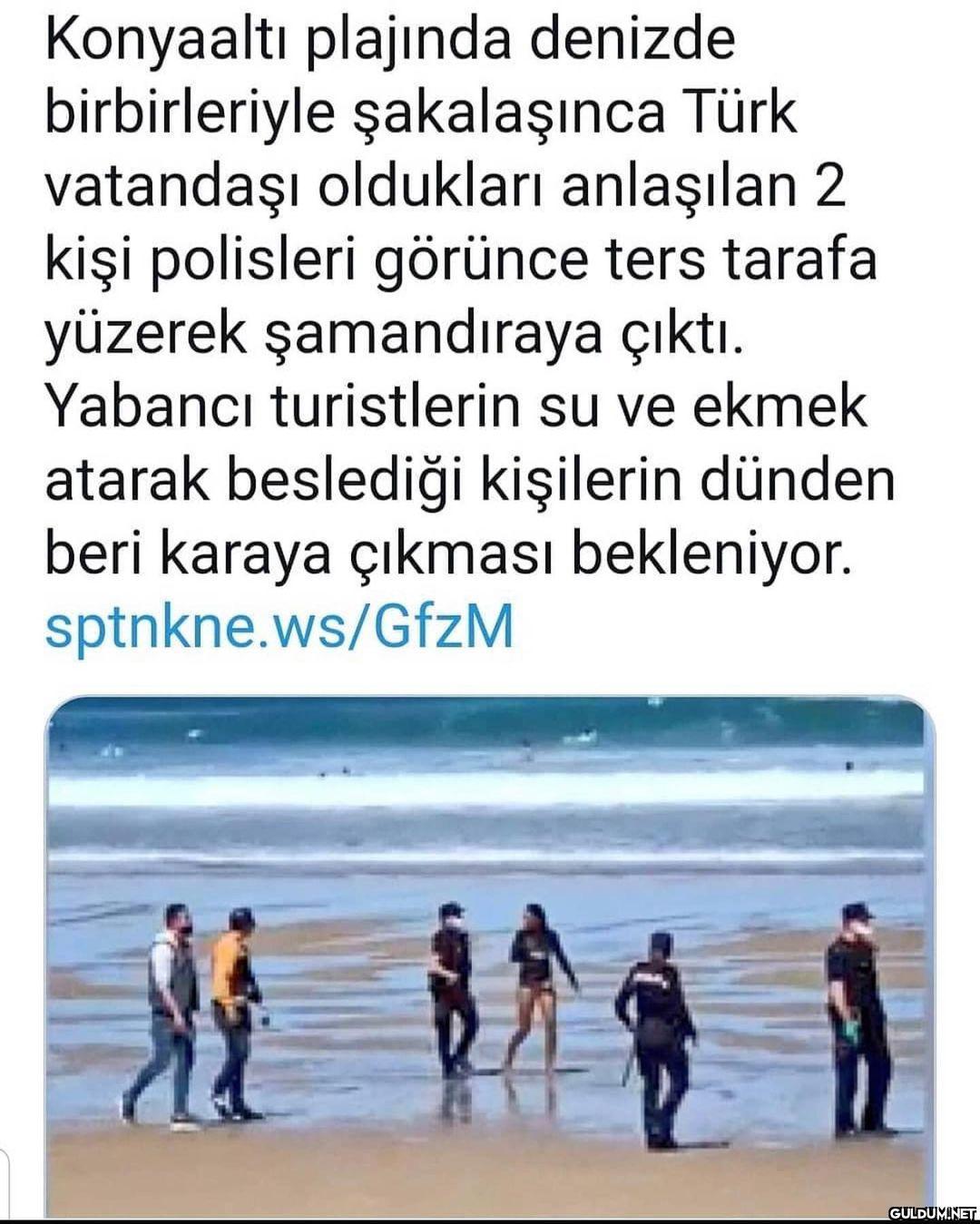 Balık adam !  Konyaaltı...