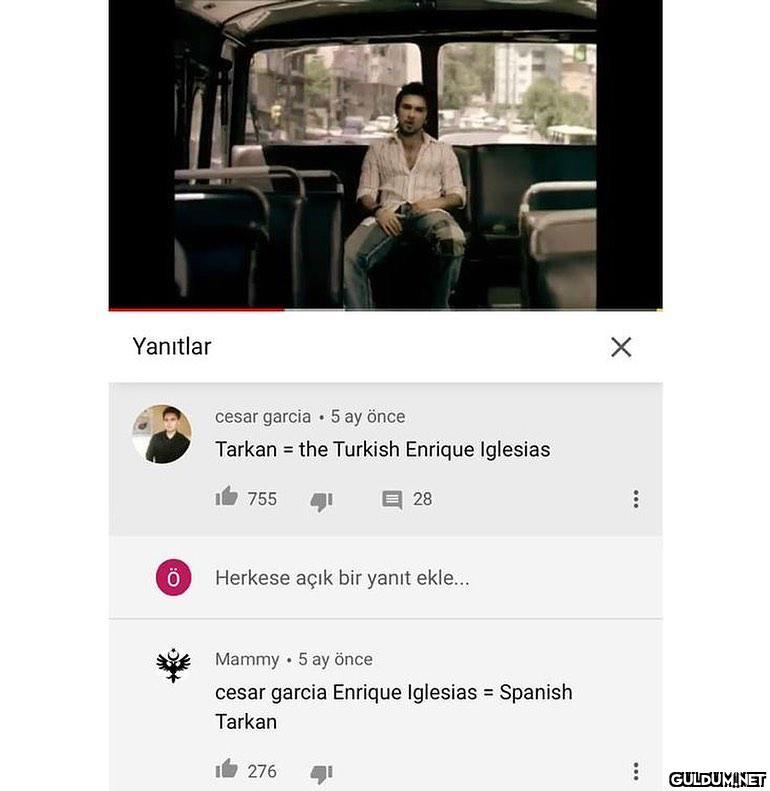 tarkan dudu şarkısına...