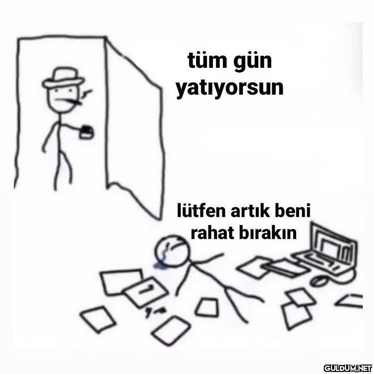 tüm gün yatıyorsun lütfen...
