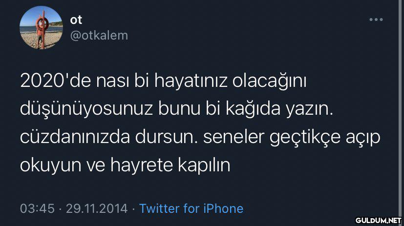 ot @otkalem 2020'de nası...