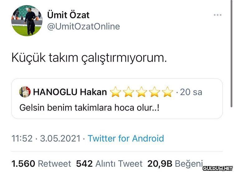 Reyiz iş başında  HANOGLU...