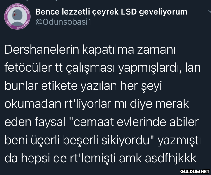 Bence lezzetli çeyrek LSD...