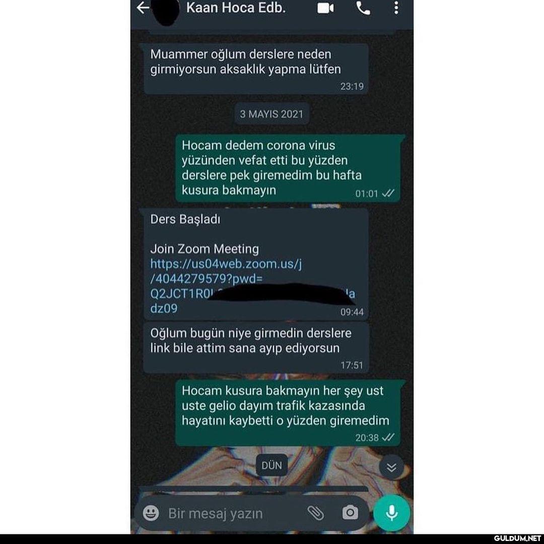 en sonda çığlık attım...
