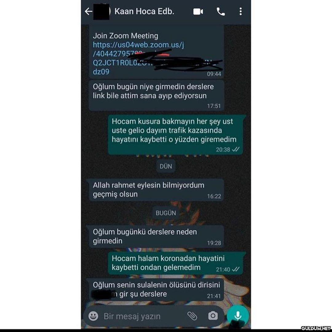 en sonda çığlık attım...
