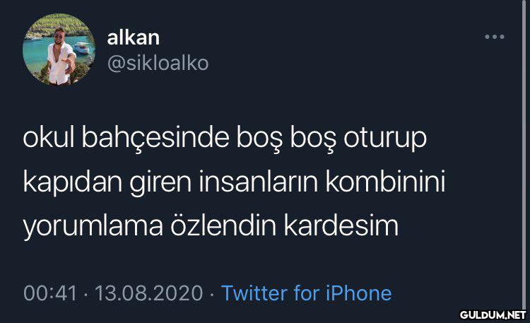 alkan @sikloalko okul...