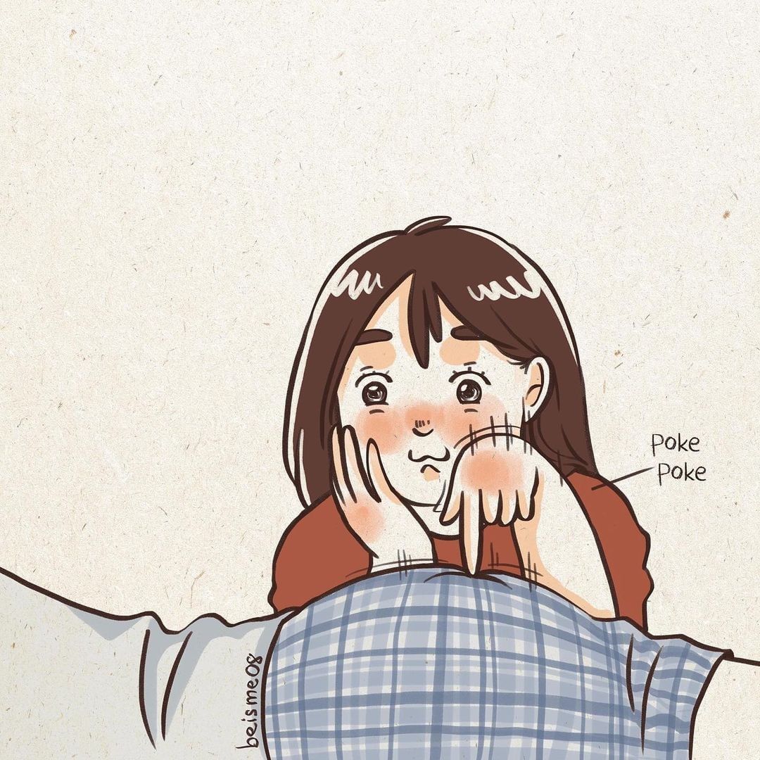 *Poke poke 🥰 📸 Follow...