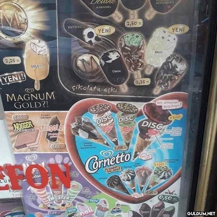 Magnum fiyatlarına bak...