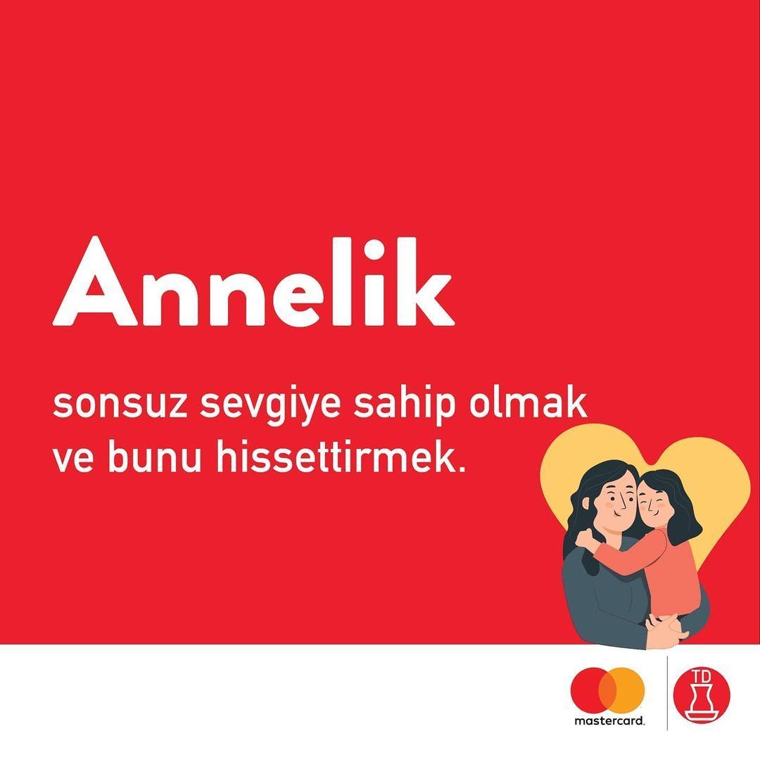 Bir kelime, 'annelik',...