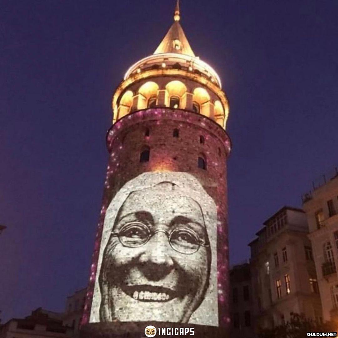 Dün akşam Galata kulesi...