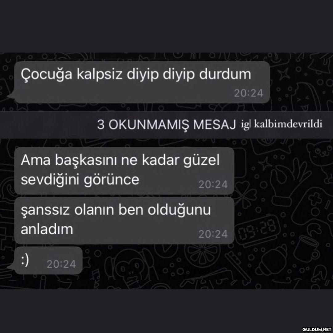 Kurumuş boğazım  Çocuğa...