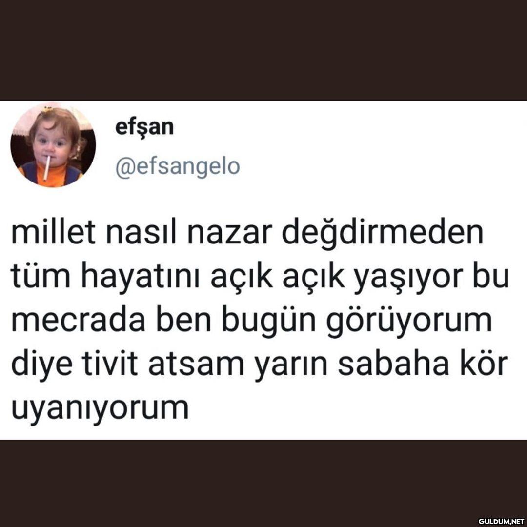 efşan @efsangelo millet...
