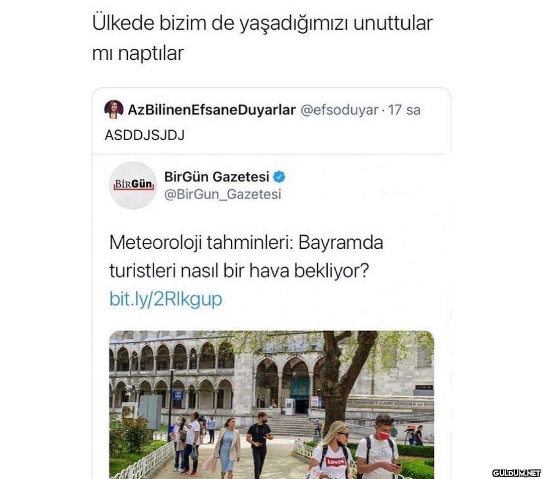 Ülkede bizim de...