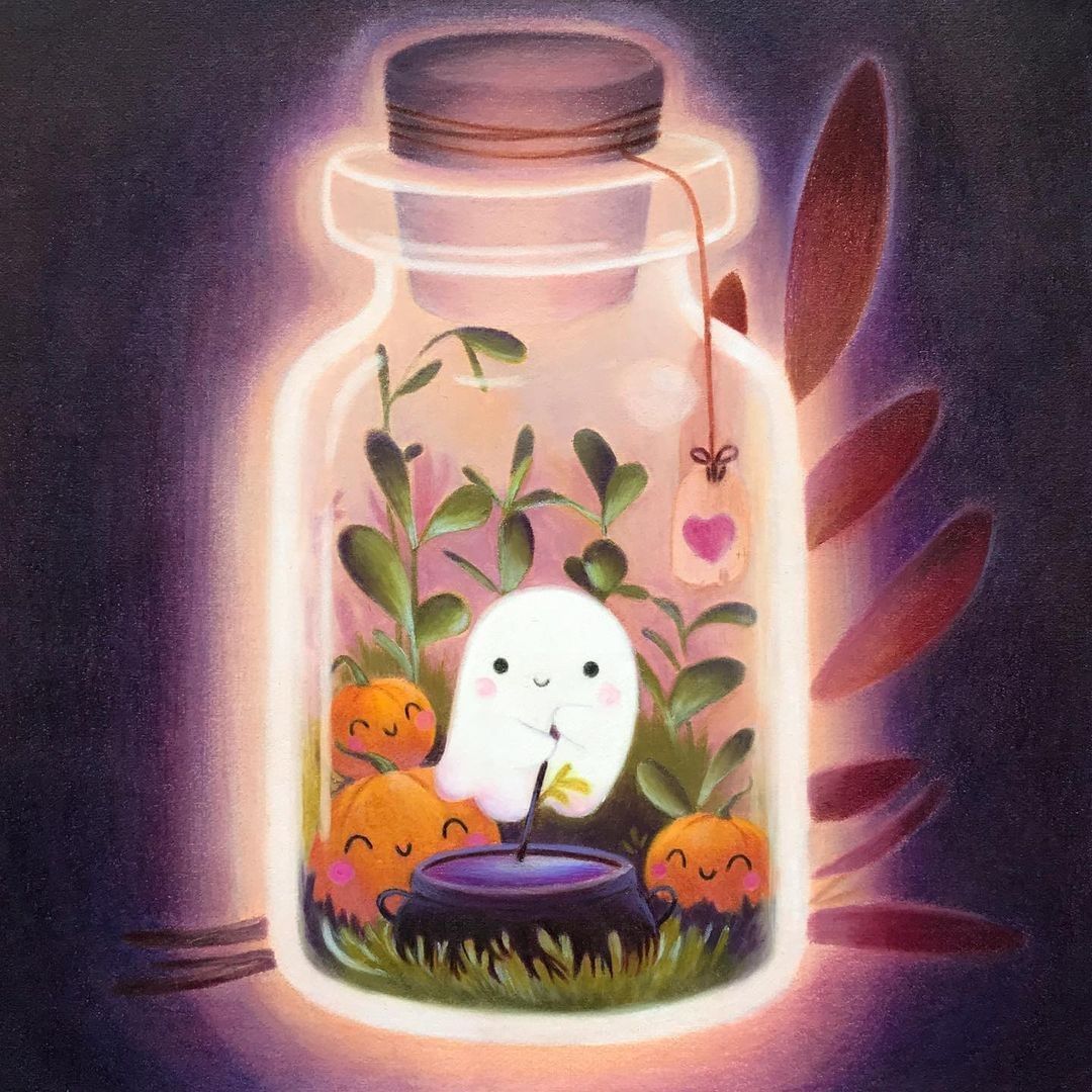 Cute little ghost👻
✍🏻...