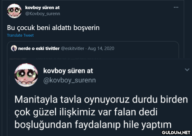 kovboy süren at...
