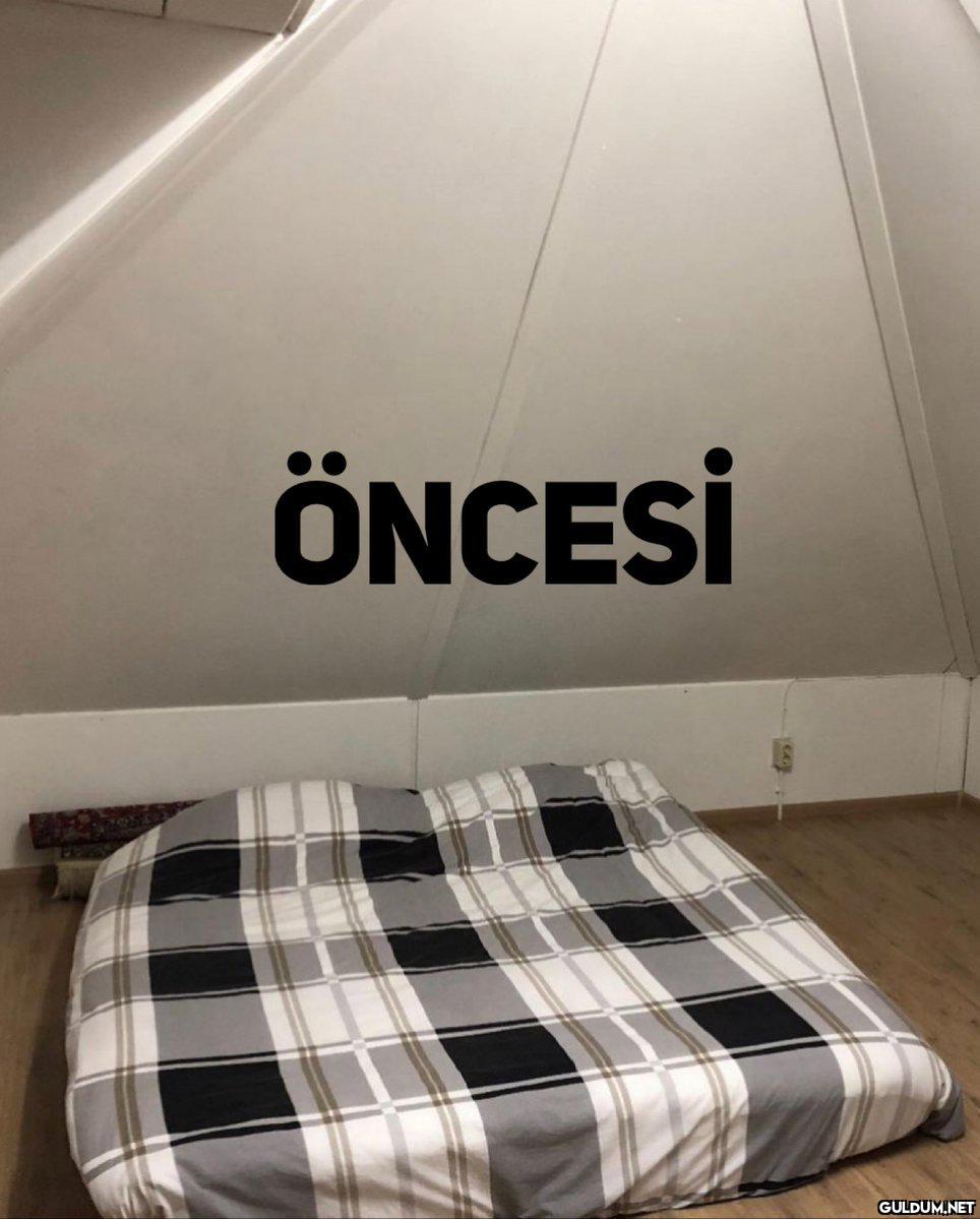 Çatı katının son halini...