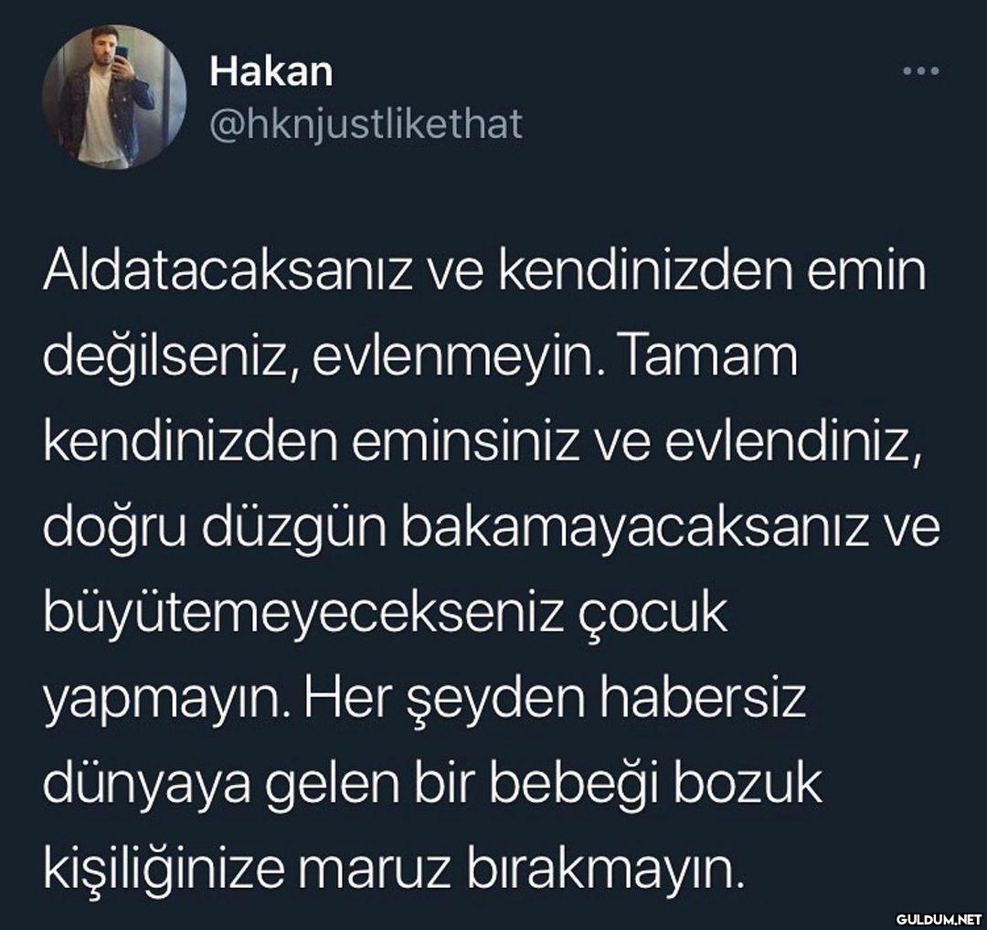 Hakan ... @hknjustlikethat...