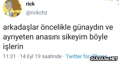 rick @rickchz arkadaşlar...