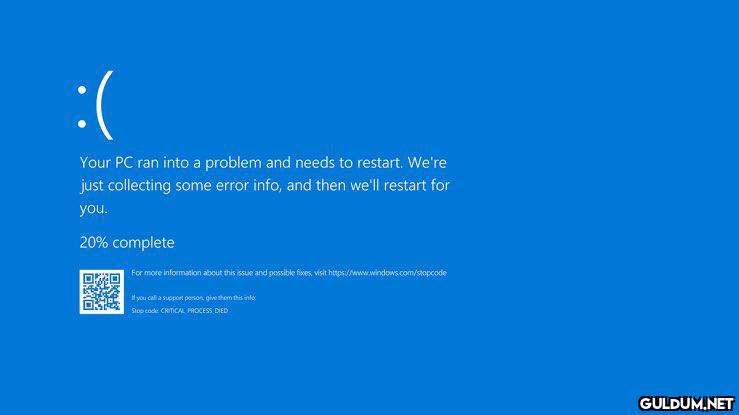 :( Your PC ran into a...