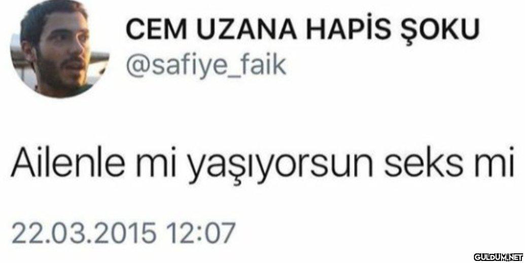 CEM UZANA HAPİS ŞOKU...