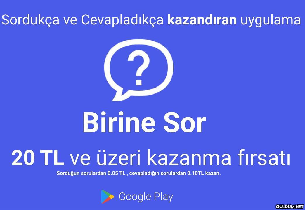 #BirineSor da para kazanma...