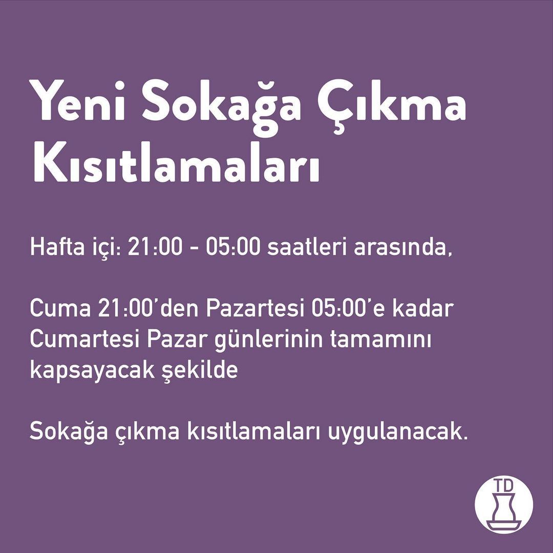 Yeni sokağa çıkma...